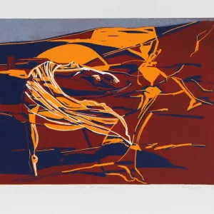 K. Blechschmidt: "Kraft der Elemente", originale Grafik/limitierte Auflage, Linolschnitt Neuheit