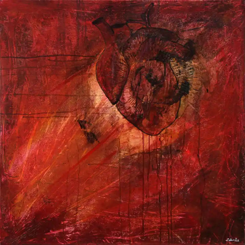 C. David Schwartz: "El Corazon", Originalgemälde (Unikat) (A) Bestpreis