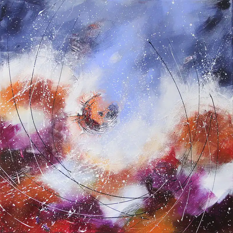 Maya: "Herbststurm", Originale Acrylbilder (Unikat) Schnäppchen