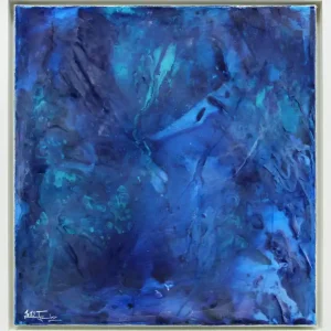 Preiswert Moderne Originalkunst: "Wintersee III", J. Fernandez, Unikat
