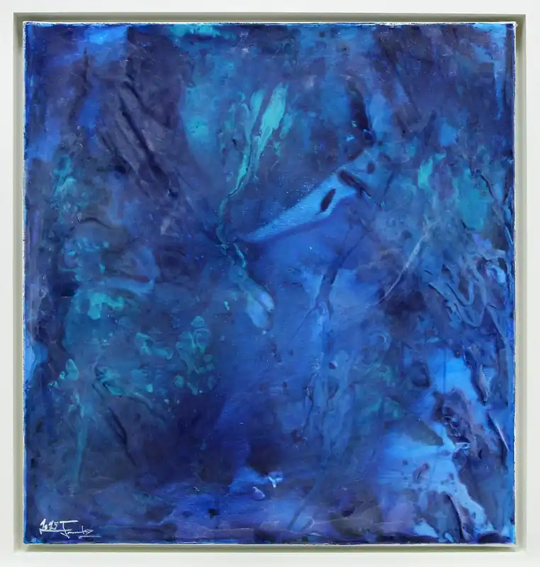 Preiswert Moderne Originalkunst: "Wintersee III", J. Fernandez, Unikat