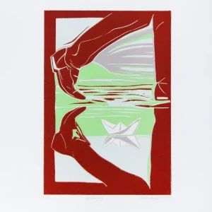 K. Blechschmidt: "Gleichnis", originale Grafik/limitierte Auflage, Linolschnitt Neue Ware