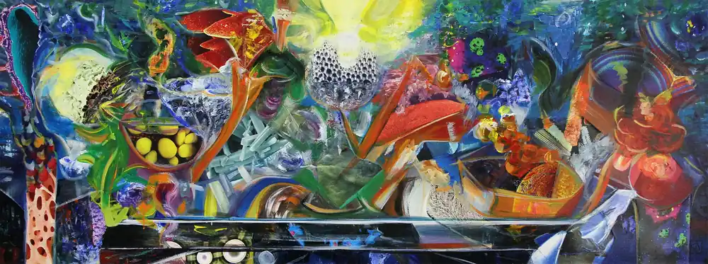 Moderne Kunst: "Blüten der Träume I", K. Namazi, Original/Unikat Jetzt Kaufen