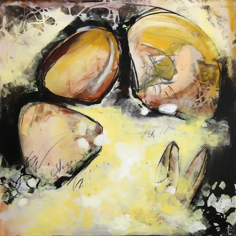 Beliebt Acrylgemälde: "Fundstück 1", Original/Unikat, J. Riemer