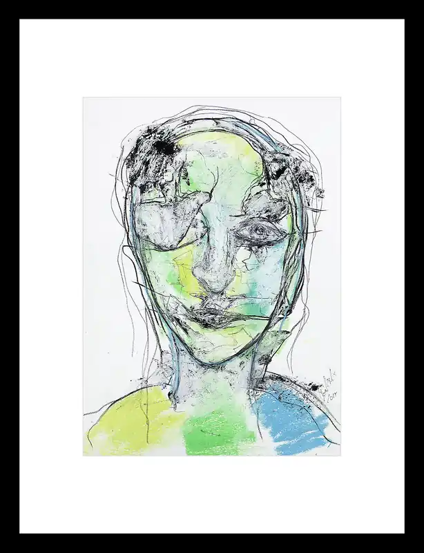 Fineartprint, signiert: "Fragil III", I. Schmidt, limitierte Edition auf Papier, Nr. 1/150 Garantierte Lieferung