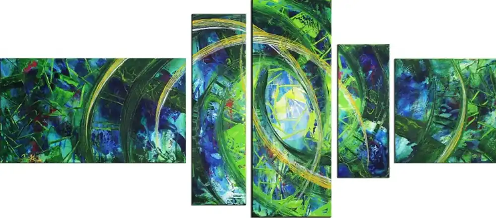 Preisknaller Mehrteilige Acrylbilder: Summervibes I, R. König, Originalgemälde (Unikat)