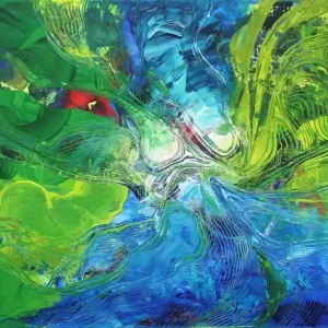 Unikat: "Quintessenz II", Originalgemälde, J. Fernandez, Acrylbilder Preiswert
