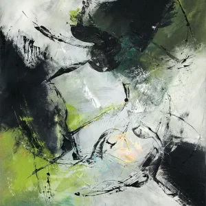 C. Middendorf: "Steinbruch III", abstraktes Originalgemälde (Unikat) (A) Finale Aktion