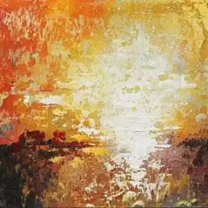 Originalgemälde: "Ferne Gestade XIV", G. Hung, Unikat Gratis Versand