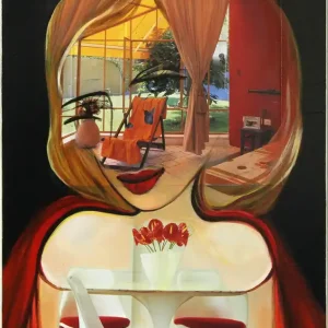 Moderne Kunst: "Rote Leidenschaft", K. Namazi, Original/Unikat Direktkauf
