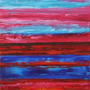 Neu Moderne Landschaftsmalerei: "Dreaming of Mindil Beach I", Originalgemälde, J. Fernandez, Unikat