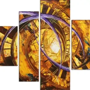 R. König: "Mountain Fire III", mehrteilige Acrylbilder, Originalgemälde (Unikat) Preisknaller