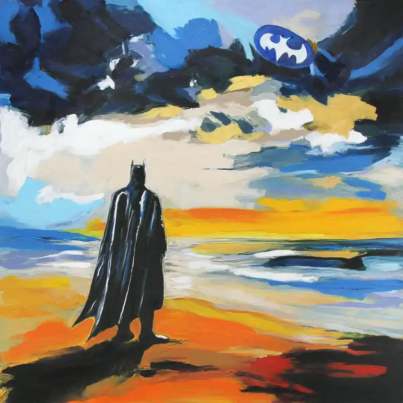 Sonderaktion Moderne Kunst: "Batmans Küste", H. Mühlbauer-Gardemin, Original/Unikat