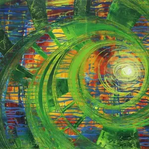 Top-Angebot Abstraktes Originalgemälde: "New Spirit I", R. König, Unikat