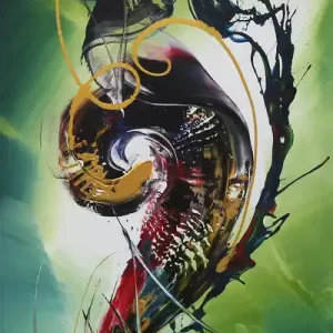 Super-Preis Originalgemälde: "Music is the Key I", G. Hung, Unikat