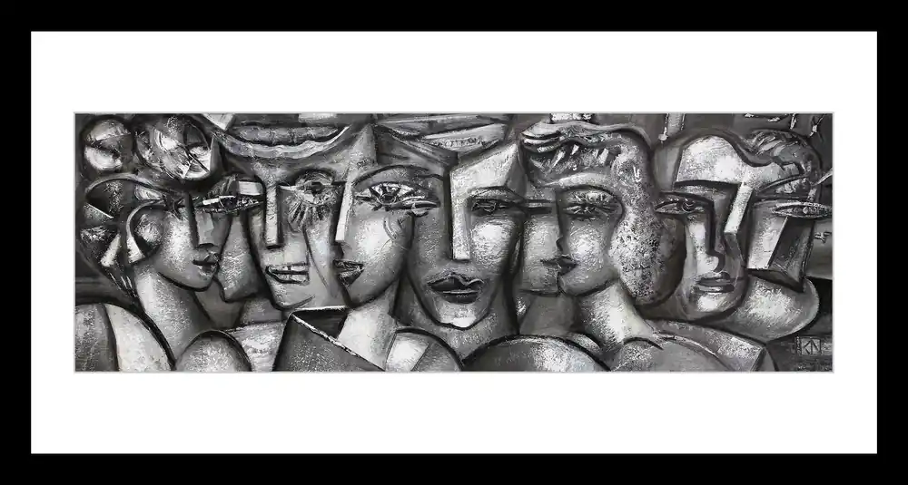 Sale Fineartprint, signiert: "Friends of tomorrow II", K. Namazi, limitierte Edition auf Papier, Nr. 1/150