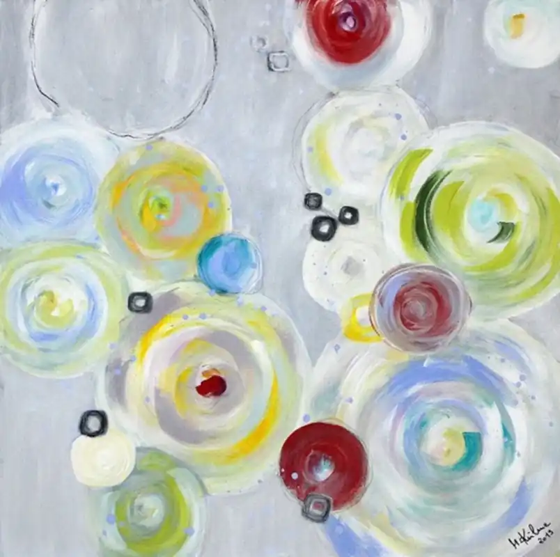 Direkt Vom Hersteller Acrylgemälde, M.Kühne: "Rainbow Day"