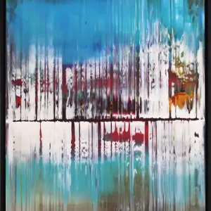 G. Hung: "Underwater City I", gerahmtes Originalgemälde (Unikat) Neu