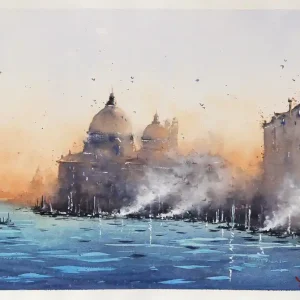 Aquarellmalerei: "Sonnenaufgang", Original/Unikat, F. Bär Jetzt Bestellen