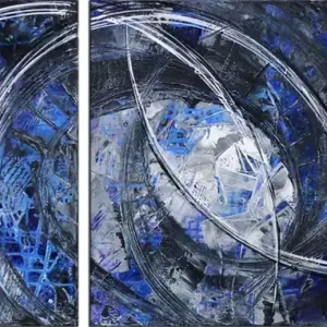 Preisknaller R. König: "Below the Surface III", mehrteilige Acrylbilder, Originalgemälde (Unikat)
