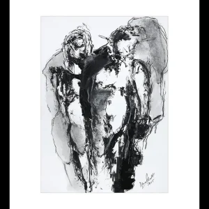 Top-Angebot Fineartprint, signiert: "Er ist ein Freund", I. Schmidt, limitierte Edition auf Papier, Nr. 1/150