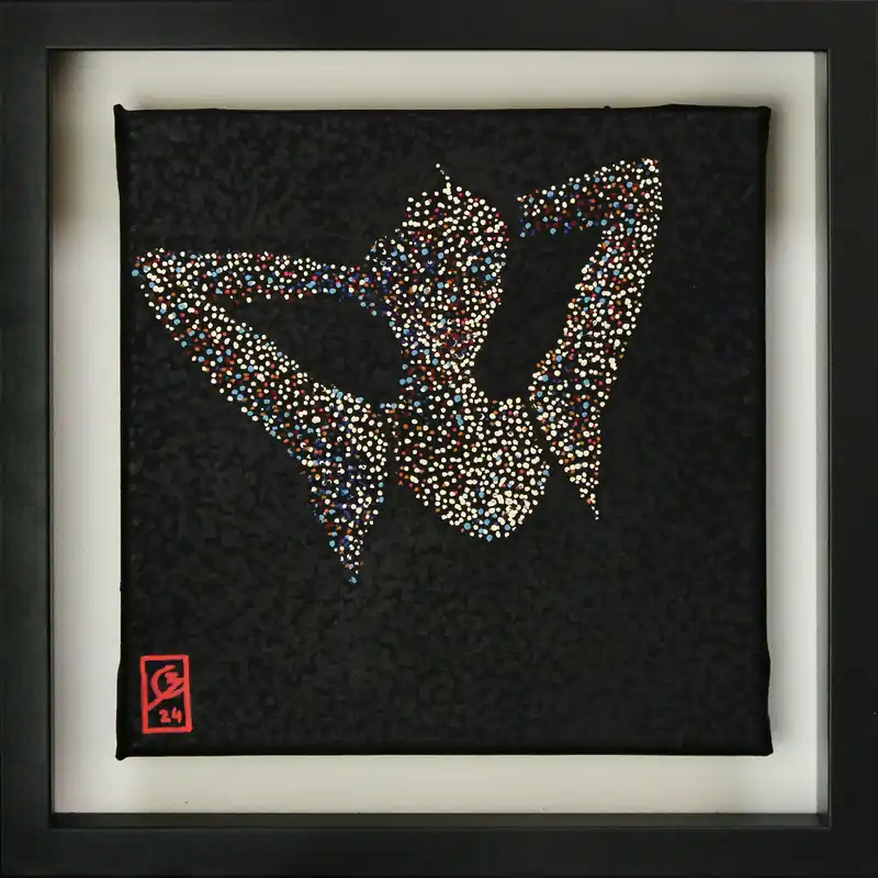 Geprüft C. Blechschmidt: "Punktuelle Entspannung", Original/Unikat, zeitgenössisches Acrylgemälde