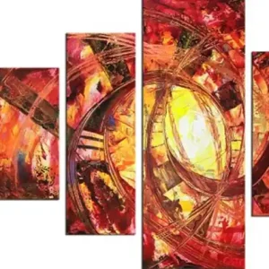 R. König: "Revival of old Values II", mehrteilige Acrylbilder, Originalgemälde (Unikat) (ri) Kostenfreie Lieferung