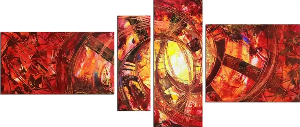 R. König: "Revival of old Values II", mehrteilige Acrylbilder, Originalgemälde (Unikat) (ri) Kostenfreie Lieferung