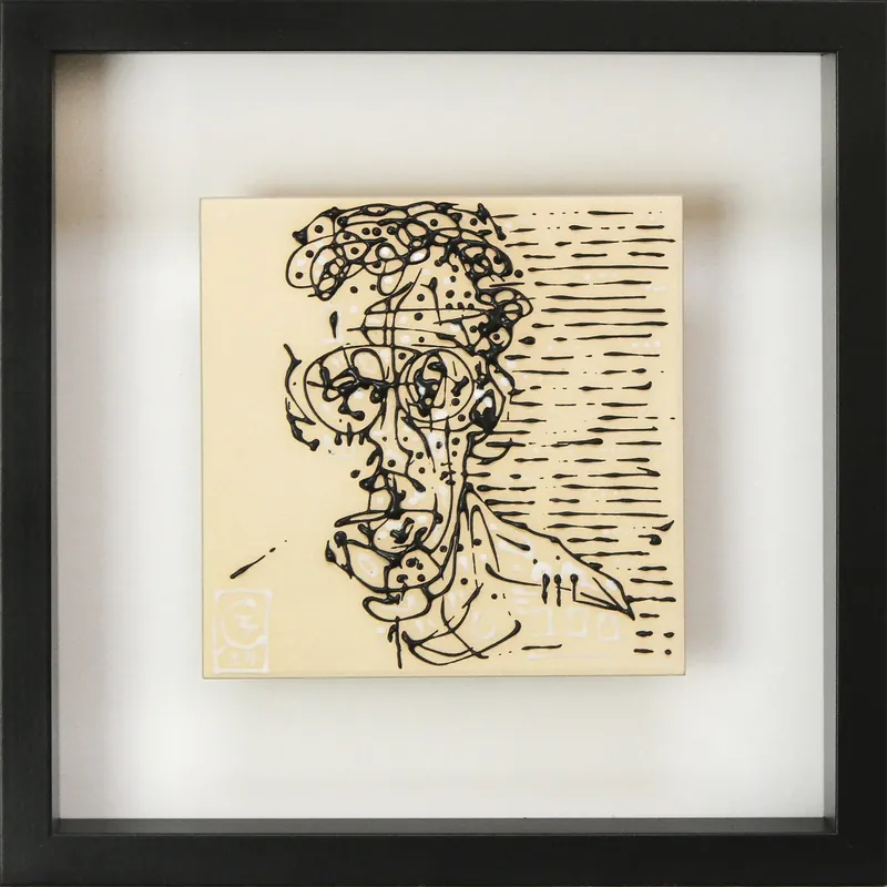 C. Blechschmidt: "Rolf", Original/Unikat, zeitgenössisches Acrylgemälde Preisknaller