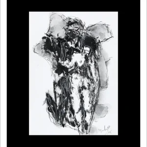 Fineartprint, signiert: "Wo seid ihr?", I. Schmidt, limitierte Edition auf Papier, Nr. 1/150 Wochenendangebot