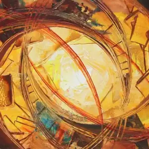 Meistverkauft Abstraktes Originalgemälde: "Deep Passion V", R. König, Unikat