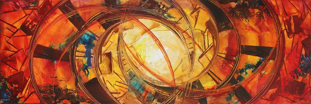 Meistverkauft Abstraktes Originalgemälde: "Deep Passion V", R. König, Unikat