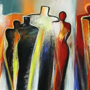 Acrylgemälde: "Huldigung IV", K. Namazi, Original/Unikat Sofort Bestellen