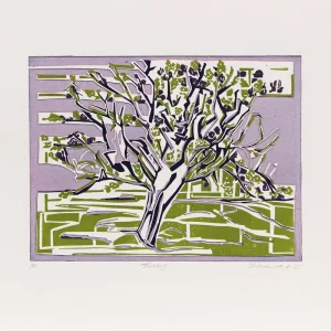 K. Blechschmidt: "Frühling", originale Grafik/limitierte Auflage, Linolschnitt Preiswert