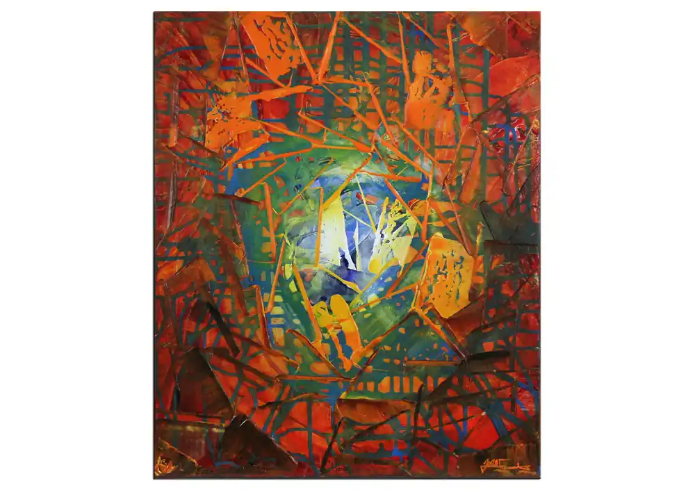 Poetische Acrylbilder, J. Fernandez: "Zwei Seelen" (Unikat) (ri) Letzte Chance