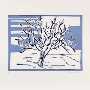 Rabatt K. Blechschmidt: "Winter", originale Grafik/limitierte Auflage, Linolschnitt