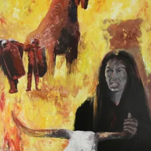 Preisknaller Zeitgenössische Kunst von Uwe Fehrmann: "Kassandra", Originalgemälde (Unikat) (A)