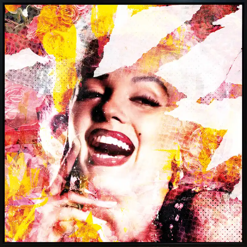 Bestpreis D. Landô: Marilyn Monroe - ICONIC Series, Unikat-Edition, digitale Kunst auf Aludibond
