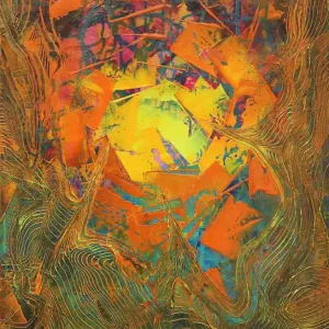 Unikat: "Zwischenwelten III", Originalgemälde, J. Fernandez, Acrylbilder Knallerangebot