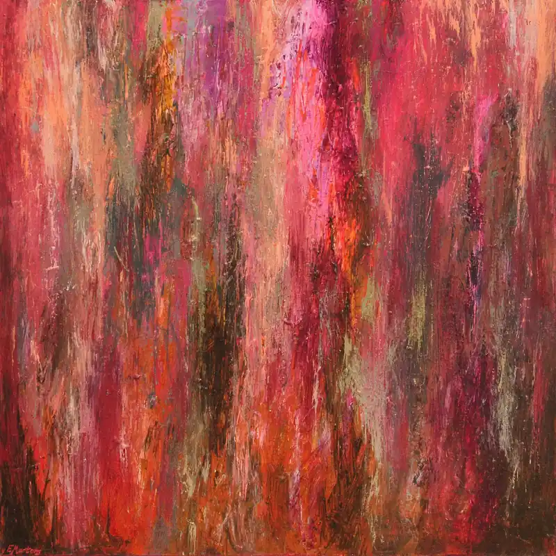 Neu Abstrakte Malerei von Ewa Martens: "Joy", Original/Unikat