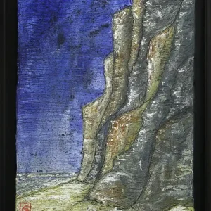 C. Blechschmidt: "Steilküste", Original/Unikat, zeitgenössisches Ölgemälde Super-Preis