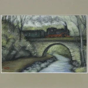 Kostenloser Rückversand L. Roth: "Im Weißeritztal", Acrylmalerei (Unikat)