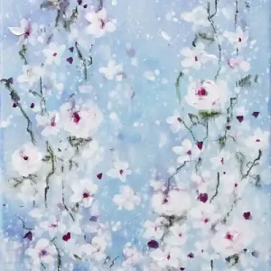 Maya: "Rose Garden III", Originale Acrylbilder (Unikat) Schneller Versand