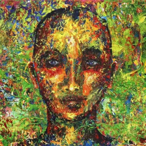 Highlight A. Garbe: "Welcome to the Future: A.I. II", originales Acrylgemälde (Unikat)