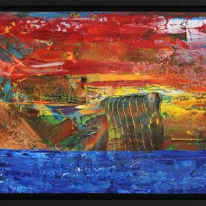 Knallerangebot Moderne Originalkunst: "Kleines Seestück I", J. Fernandez, Unikat