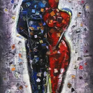Bestseller Moderne Kunst: "Augenblicke der gemeinsamen Vergangenheit I", K. Namazi, Original/Unikat