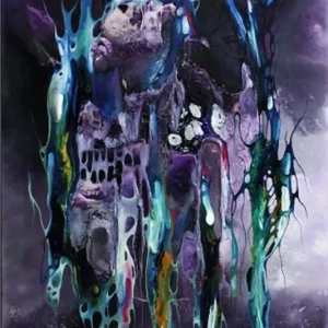 Beliebt Ölbild abstrakt, B. Ossowski: "Rainbow Symphony", Originalgemälde (Unikat)