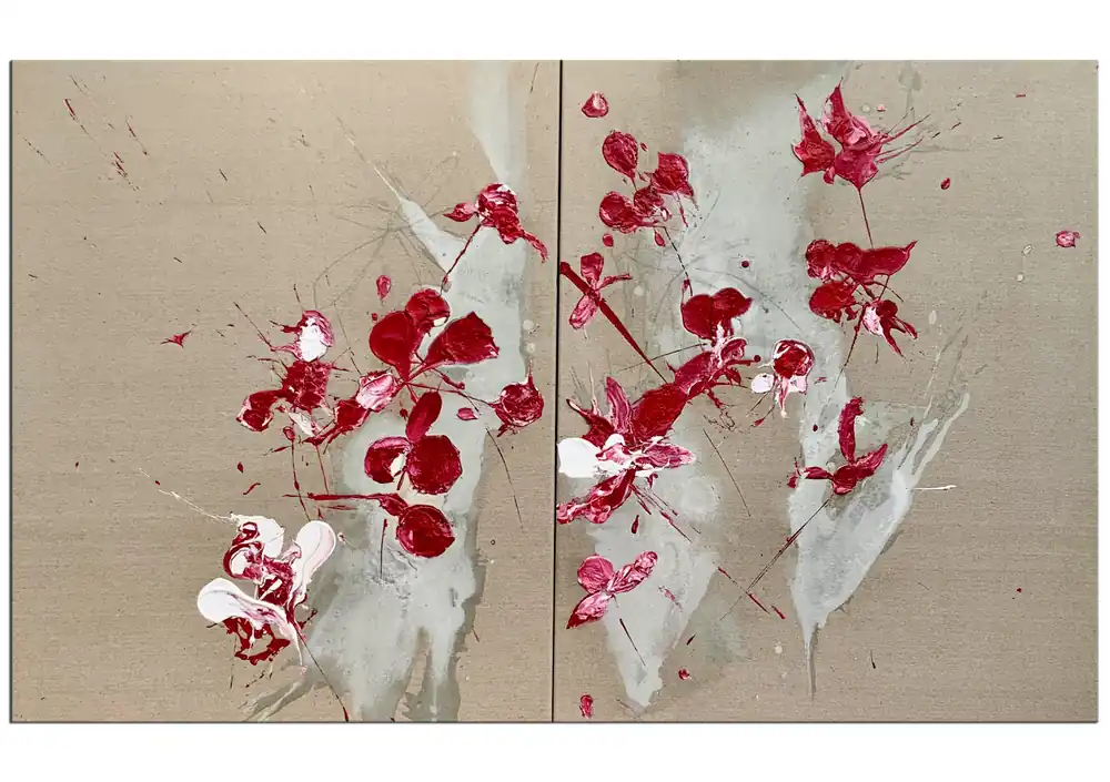 S. Kirsch: "Wallflower 4", Originalgemälde (Unikat) Sale