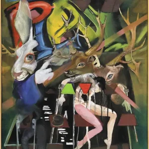 D. Block: "Play", Original/Unikat, expressive Ölmalerei Sonderangebot