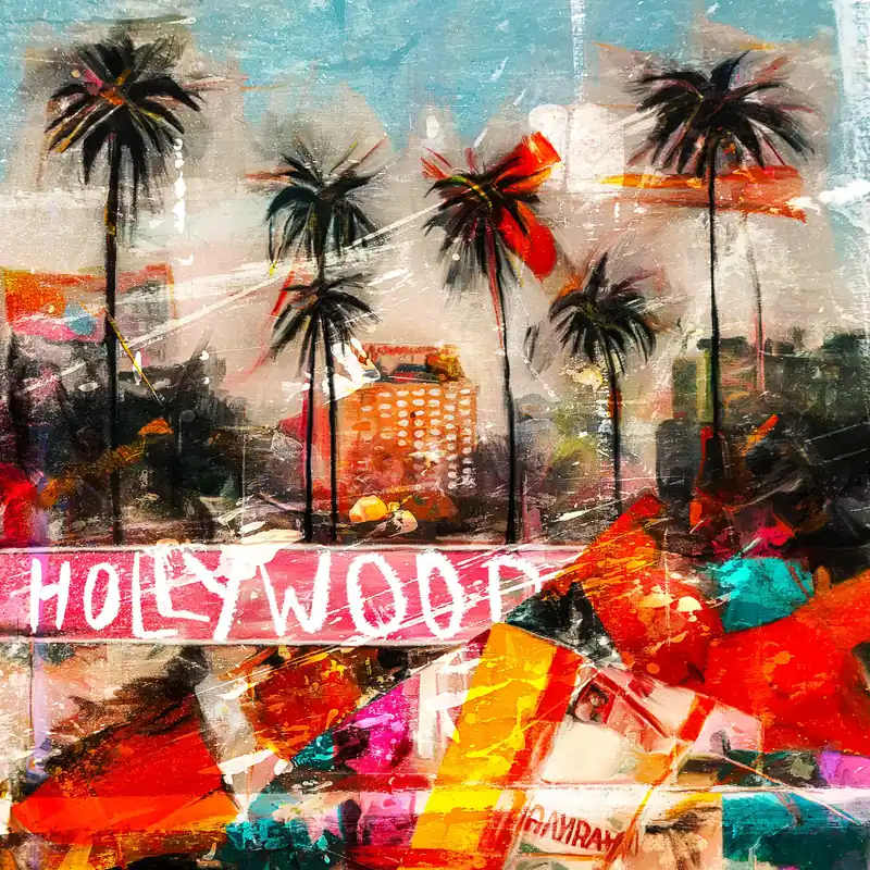 Preiswert Moderne Kunst: "Hollywood", H. Mühlbauer-Gardemin, Original/serielles Unikat